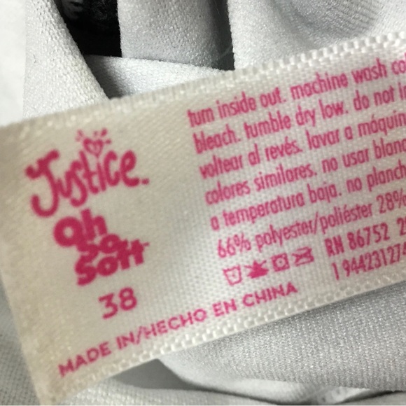 JUSTICE Girls size 38 PADDED SPORTS BRA - Picture 4 of 4